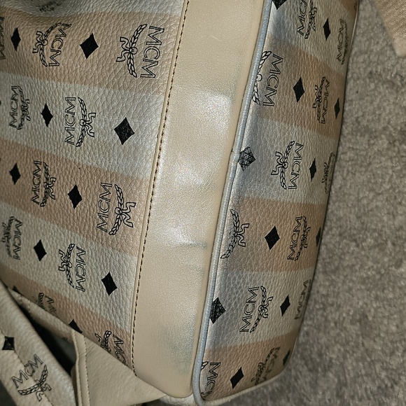 MCM -Coated Canvas Backpack main image 4